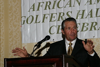 Gary Player was the keynote speaker during the African American Golfers Hall of Fame Celebration in 2007.